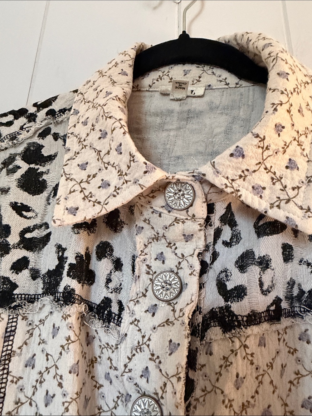 POL Missed Media Ovwesized Shacket Size L - Picture 4 of 15